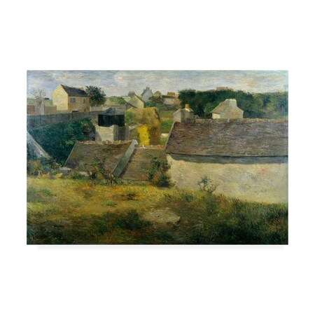 Trademark Fine Art Gauguin 'Houses at Vaugirard' Canvas Art, 30x47 AA01396-C3047GG